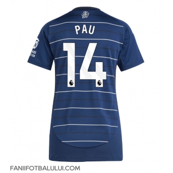 Aston Villa Pau Torres #14 Tricou Fotbal Replică 2024-25 Femei Treilea